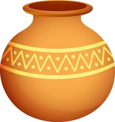 Decorative Clay Pot